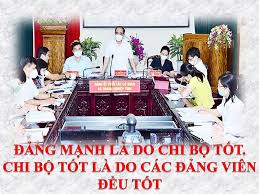 Chi bộ tốt thì mọi công việc đều tốt
